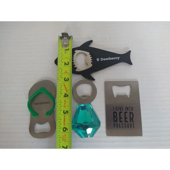 Lot of 4 Bottle Openers collection advertising garage beach bar cave fun - Picture 4 of 5